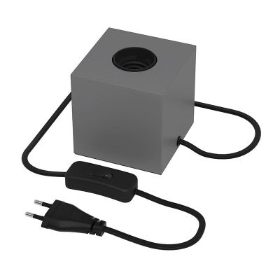 Moderni pöytävalaisin ilman varjostinta harmaa, Loana, katkaisimella