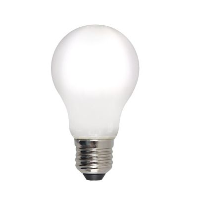 Himmennettävä E27 Olucia LED-lamppu, A60, 5W, valkoinen lasi, 4000k
