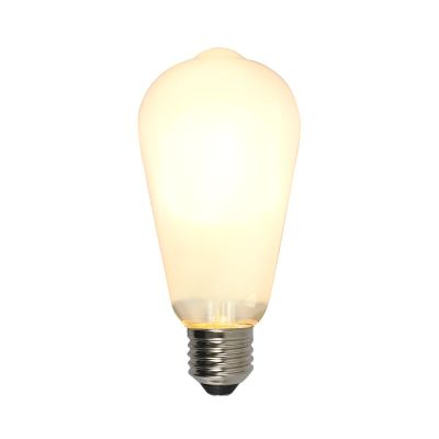 Himmennettävä E27 Olucia Edison LED-lamppu, ST58, 5W, valkoinen lasi, 2700k