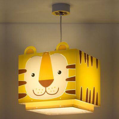 Keltainen muovi lastenhuoneen riippuvalaisin, Tiger