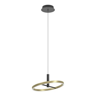 Design metalli riippuvalaisin messinki, Buket, 19W, 3000K LED, 3-portaisesti himmennettävä