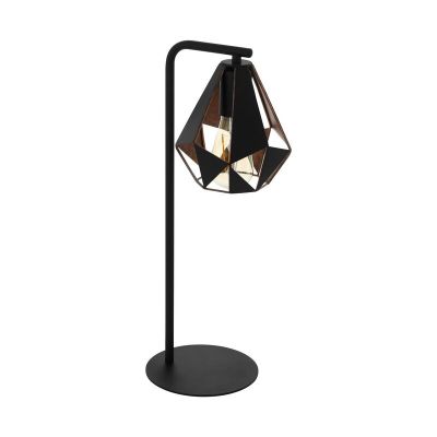 Design teräs pöytävalaisin musta, Acri, katkaisimella