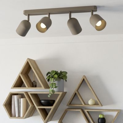 Vintage teräs kattokohdevalaisin ruskea, Tjitte