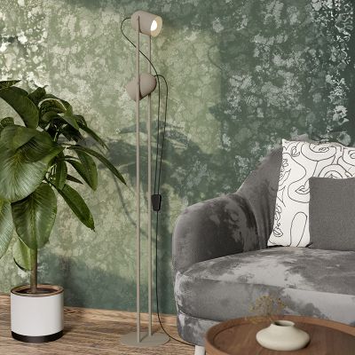 Vintage teräs lattiavalaisin ruskea, Tjitte, katkaisimella