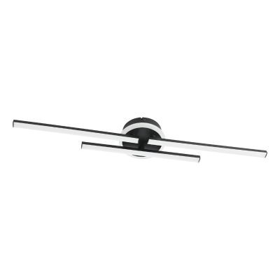Design muovi kattolamppu musta, Vidya, 20W, 4000K LED, 3-portaisesti himmennettävä