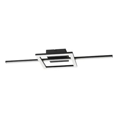 Moderni muovi kattovalaisin musta, Xam, 19,5W, white switch LED