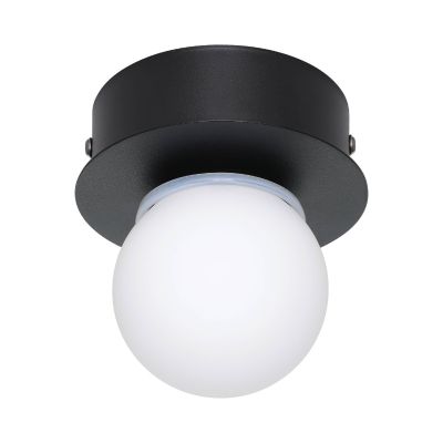 Moderni teräs kattovalaisin musta, Escha, 3,3W, 3000K LED