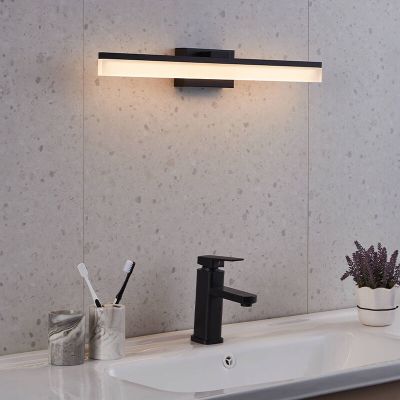 Moderni alumiini kylpyhuoneen seinävalaisin musta, Michelle, 11W, 3000K LED, IP44