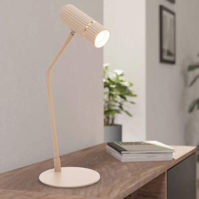 Moderni teräs työpöytävalaisin beige, Vahid, katkaisimella