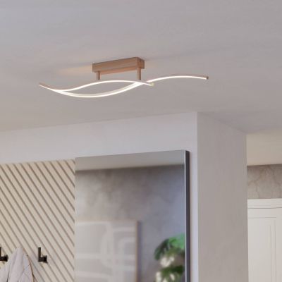 Design teräs kattovalaisin ruskea, Tevin, 12W, 4000K LED