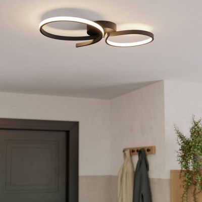 Moderni alumiini kattovalaisin musta, Thekla, 21W, 3000K LED