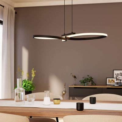 Moderni alumiini riippuvalaisin musta, Thekla, 21W, 3000K LED
