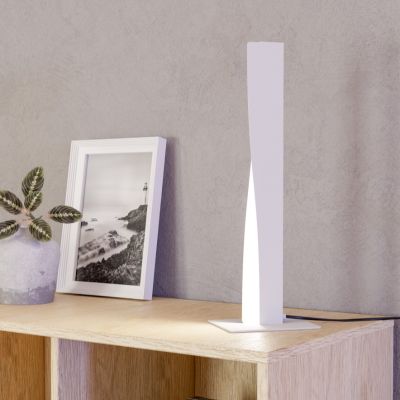 Design muovi pöytävalaisin valkoinen, Birkan, 9W, RGBW LED, kaukosäätimellä