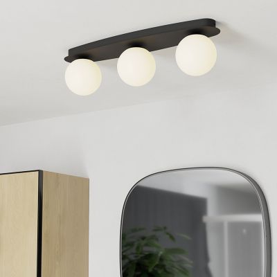 Moderni teräs kattovalaisin musta, Cornee, 4,2W, 2700K LED, IP44