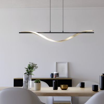 Design muovi riippuvalaisin messinki, Cunera, 20W, lämmin–kylmä valkoinen säädettävä LED, 3-portaisesti himmennettävä