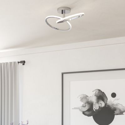 Design teräs kattovalaisin kromi, Minh, 12W, white switch LED