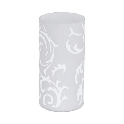 Design lasi pöytävalaisin valkoinen, Basken, katkaisimella