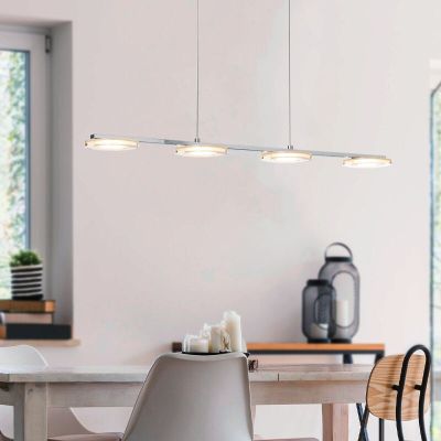 Moderni muovi riippuvalaisin kromi, Pace, 5W, 3000K LED