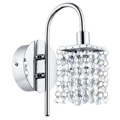Design kristalli seinävalaisin kromi, Almedina, IP44
