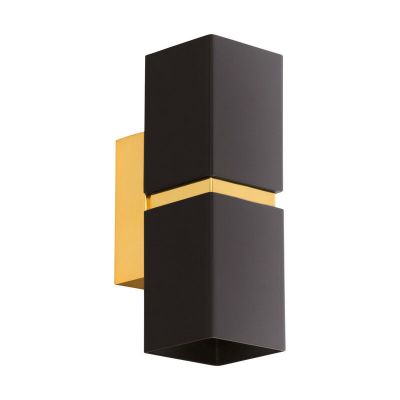 Design metalli ylös alas seinävalaisin musta, Annely