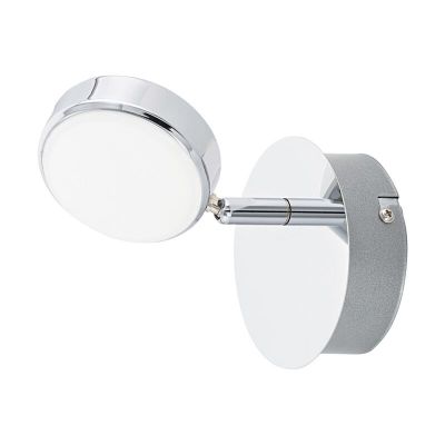 Moderni teräs kattokohdevalaisin kromi, Tjark, 5W, 3000K LED