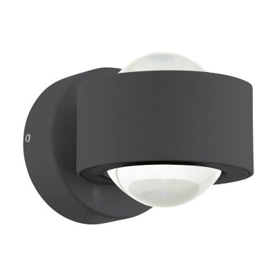 Moderni muovi ylös alas seinävalaisin antrasiitti, Beerd, 3W, 3000K LED