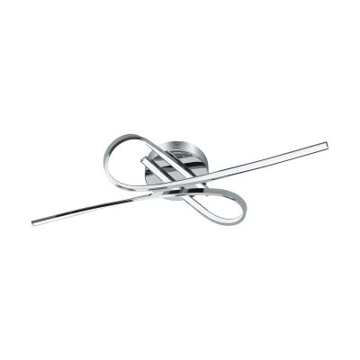 Design alumiini kattolamppu kromi, Tinus, 10W, 3000K LED