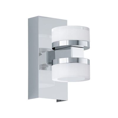 Moderni muovi seinävalaisin kromi, Busra, 7W, 3000K LED, IP44