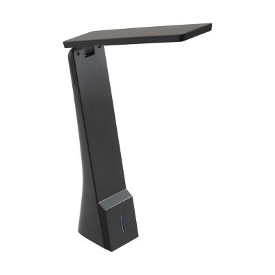 Moderni muovi työpöytävalaisin musta, Chama, 1W, white switch LED, kosketushimmentimellä