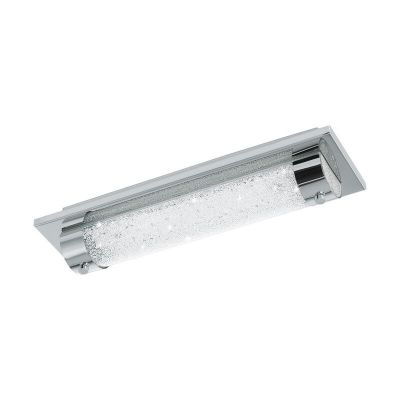 Design lasi kattovalaisin kromi, Iris, 8W, 4000K LED, IP44