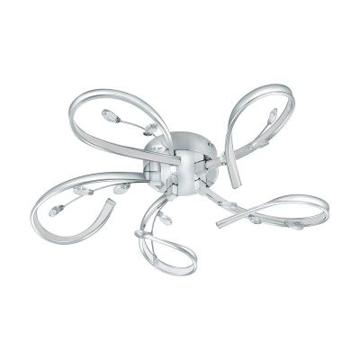 Design alumiini kattolamppu kromi, Yorik, 6W, 3000K LED