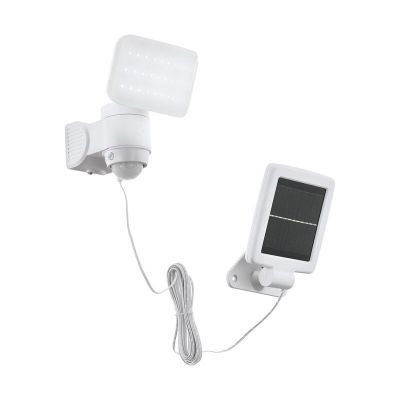 Muovi aurinkovoimainen ulkovalaisin valkoinen, Frits, 5W, 6500K LED, IP44