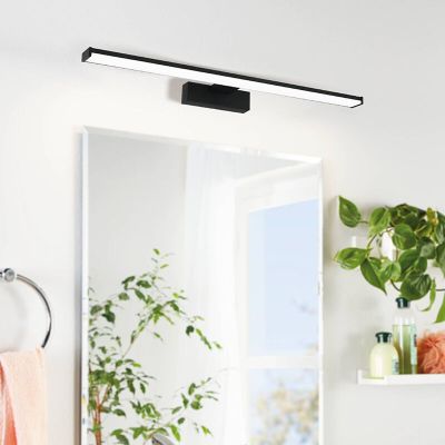 Muovi peilivalaisin musta, Nancy, 11W, 4000K LED, IP44