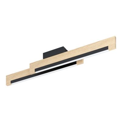 Rustiikkinen puu kattolamppu musta, Ludovica, 10W, 3000K LED