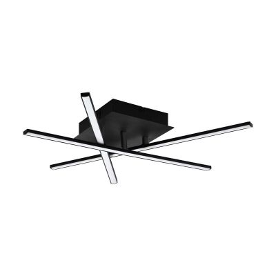 Moderni alumiini kattolamppu musta, Arantxa, 10W, 3000K LED