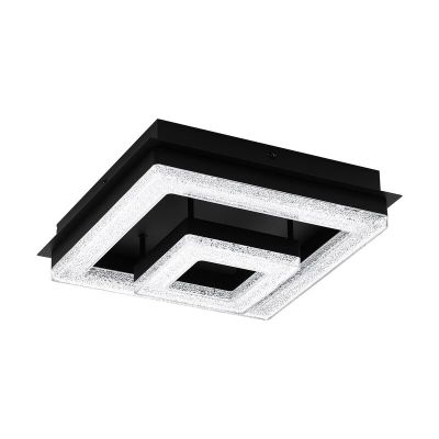 Design teräs kattolamppu musta, Arjo, 12W, 3000K LED
