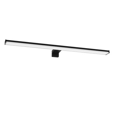 Muovi peilivalaisin musta, Nancy, 11W, 4000K LED, IP44