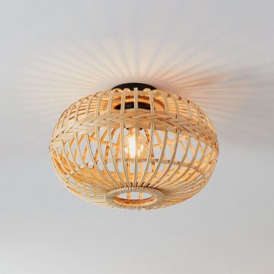 Rustiikkinen puu kattolamppu ruskea, Firenze