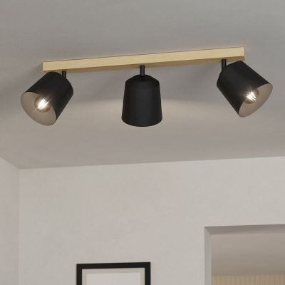 Rustiikkinen puu kattokohdevalaisin ruskea, Teddy