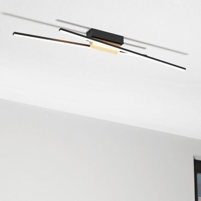 Moderni alumiini kattovalaisin musta, Leintje, 13W, 3000K LED