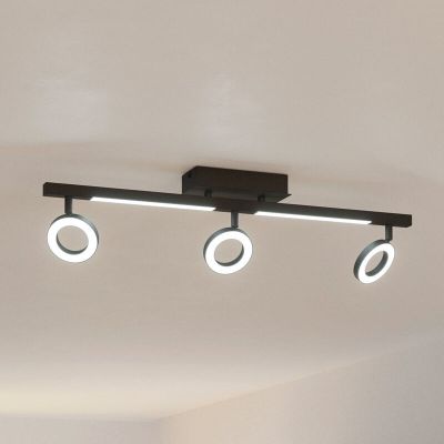 Moderni alumiini kattokohdevalaisin musta, Madelinde, 3,2W, 3000K LED