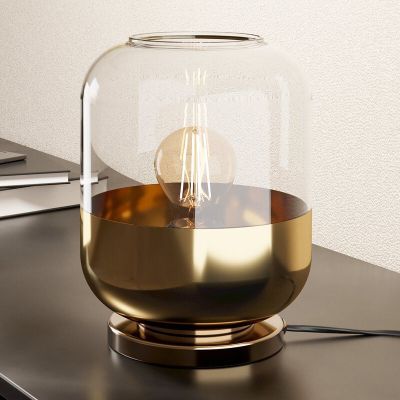 Design lasi pöytävalaisin kulta, Jeanny, katkaisimella
