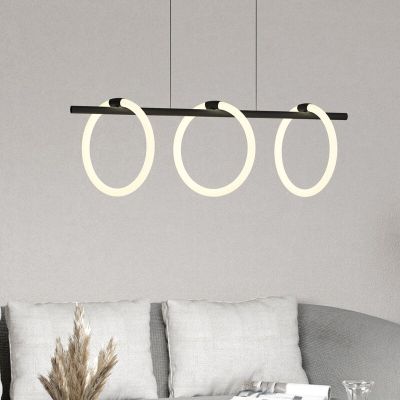 Moderni alumiini riippuvalaisin musta, Thibaut, 9W, 3000K LED