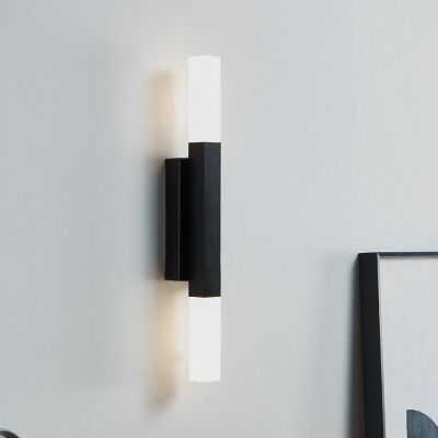 Moderni alumiini peilivalaisin musta, Yolande, 5,5W, 3000K LED, IP44