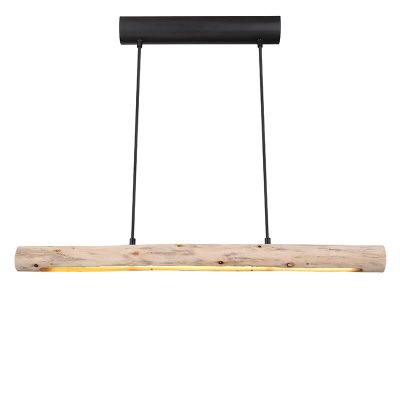 Rustiikkinen puu riippuvalaisin ruskea, Abbas, 15W, 3000K LED