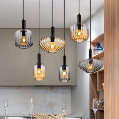 Design lasi riippuvalaisin musta, Marjolein