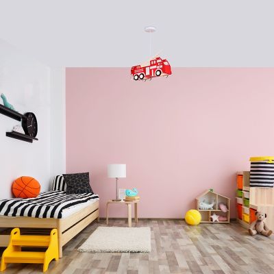 Design muovi lastenhuoneen riippuvalaisin punainen, Fuego