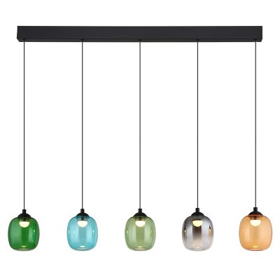 Design lasi riippuvalaisin monivärinen, Karsten, 27W, 3000K LED, 3-portaisesti himmennettävä