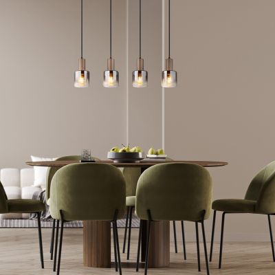 Design lasi riippuvalaisin ruskea, Warren