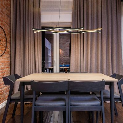Design alumiini riippuvalaisin musta, Geerten, 35W, 3000K LED